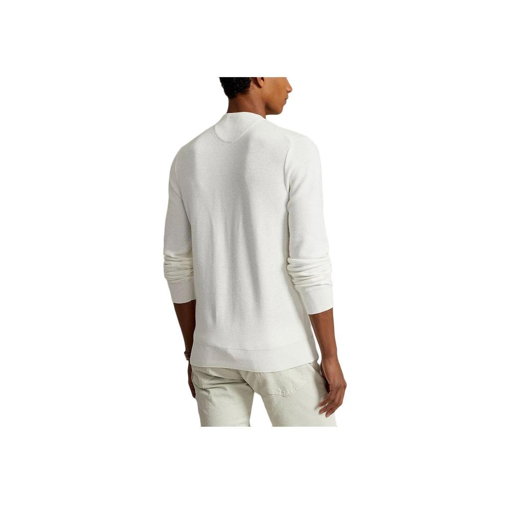 Polo Ralph Lauren Logo Round Neck Long Sleeve T-Shirt Men Tops White 710918163-504