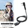 1m 2-Pin K Type Extender Cord Wire Replacement Ham Radio Accessory for Baofeng UV-5R 888S Microphone Headset Mic Cable