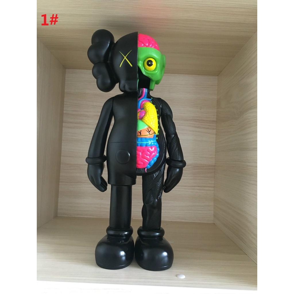 

Kaws Companion Flayed Open Dissected Bff 8 ПВХ Фигурка Украшение Склад в США Новый Half Dissected Black