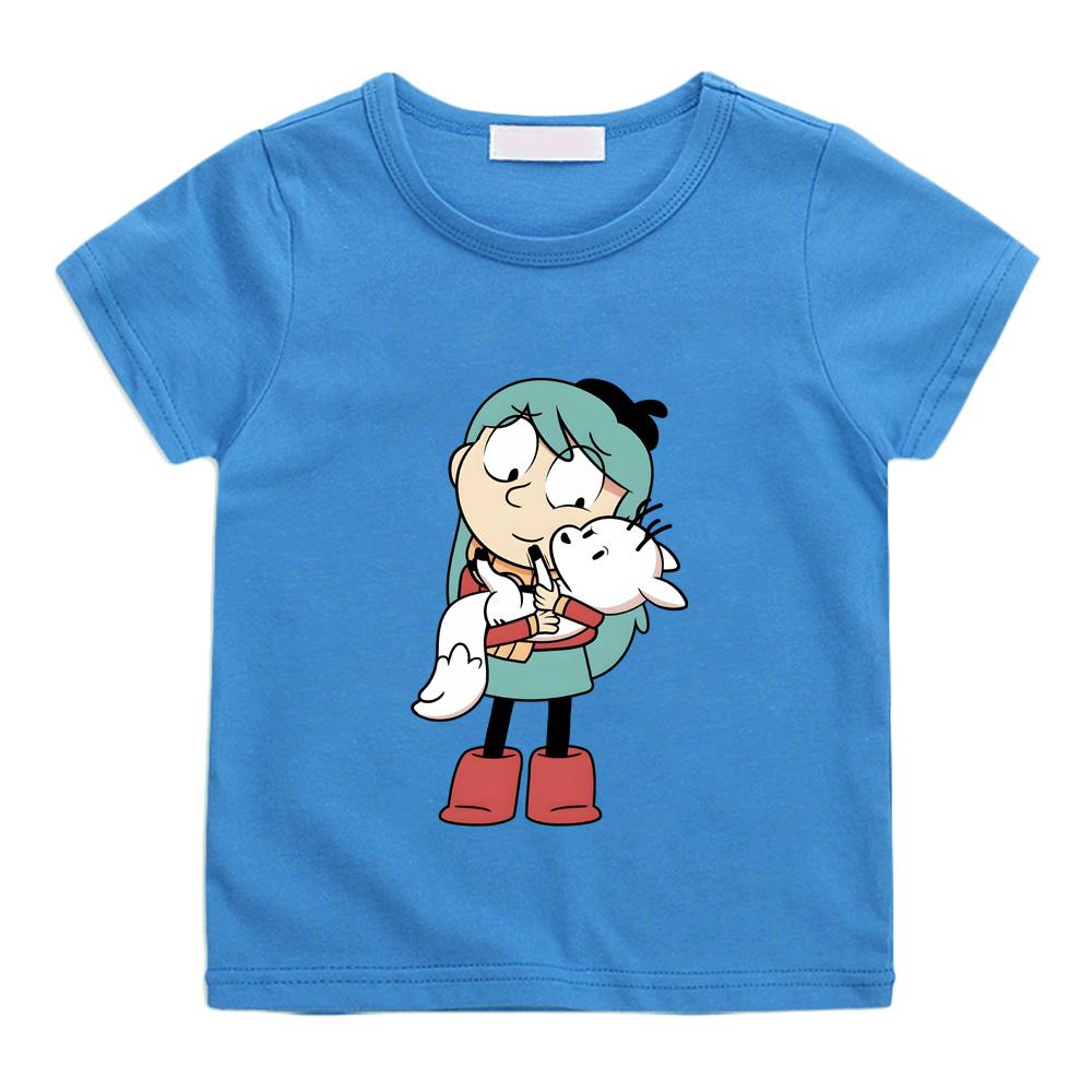 Hilda and Her Pet Zhizhi T-shirts Cotton Short Sleeve Boys Girls Children T Shirt Graphic Printing Tee