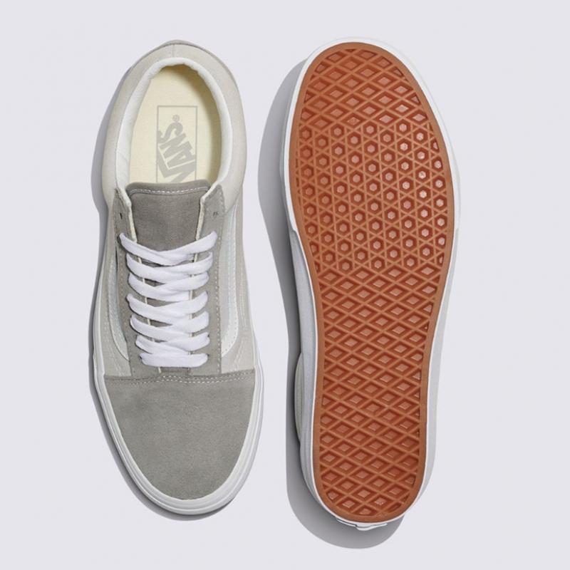 Barnes Old School   Canvas  Suede Block Grey Vn000ct8bgf1