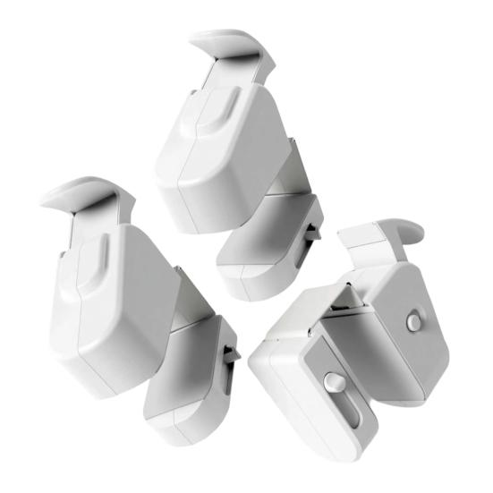 1/2 szt. Blokada Bezpieczeństwa dla Dzieci Zamykana na Zatrzask Blokada Drzwi Nie wymaga Narzędzi ani Klejów Łatwe Dwukierunkowe Odblokowanie Drzwi Wewnętrzne Blokada Bezpieczeństwa Zabezpieczająca przed Dziećmi