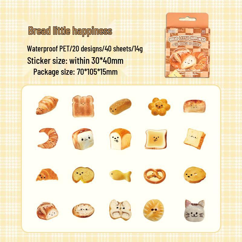 

Yuezhen Дрожжевая Температура Хлеб Журнал Милые ПЭТ Наклейки - Высококачественный Дизайн