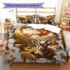 goat Pattern Bedding Quilt Set Quilt Cover Pillowcase Home Decoration Birthday Gift (1 * duvet cover + 2 * pillowcase, without core)