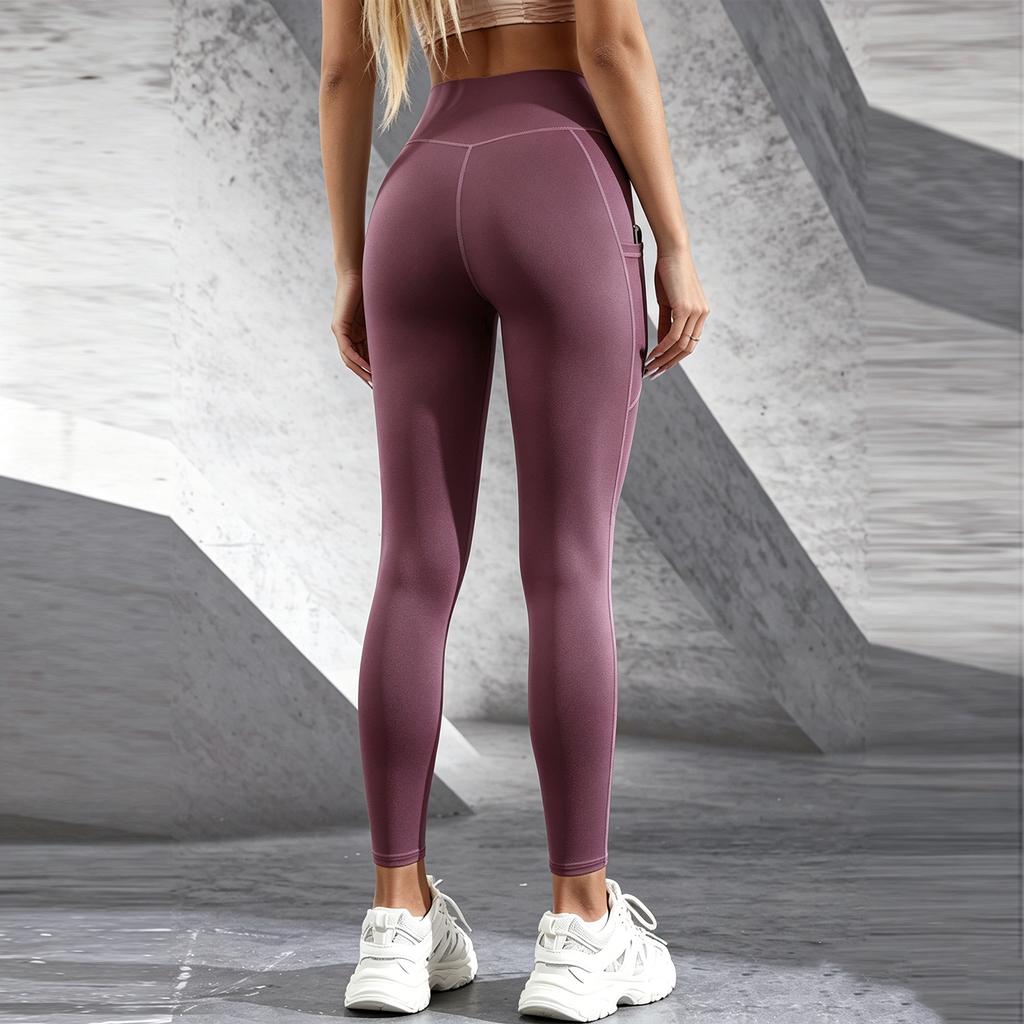 High Waist Mesh Side Pocket Yoga Pants for Women Stretchy Compression Leggings Workout Athletic Tights Fitness Apparel