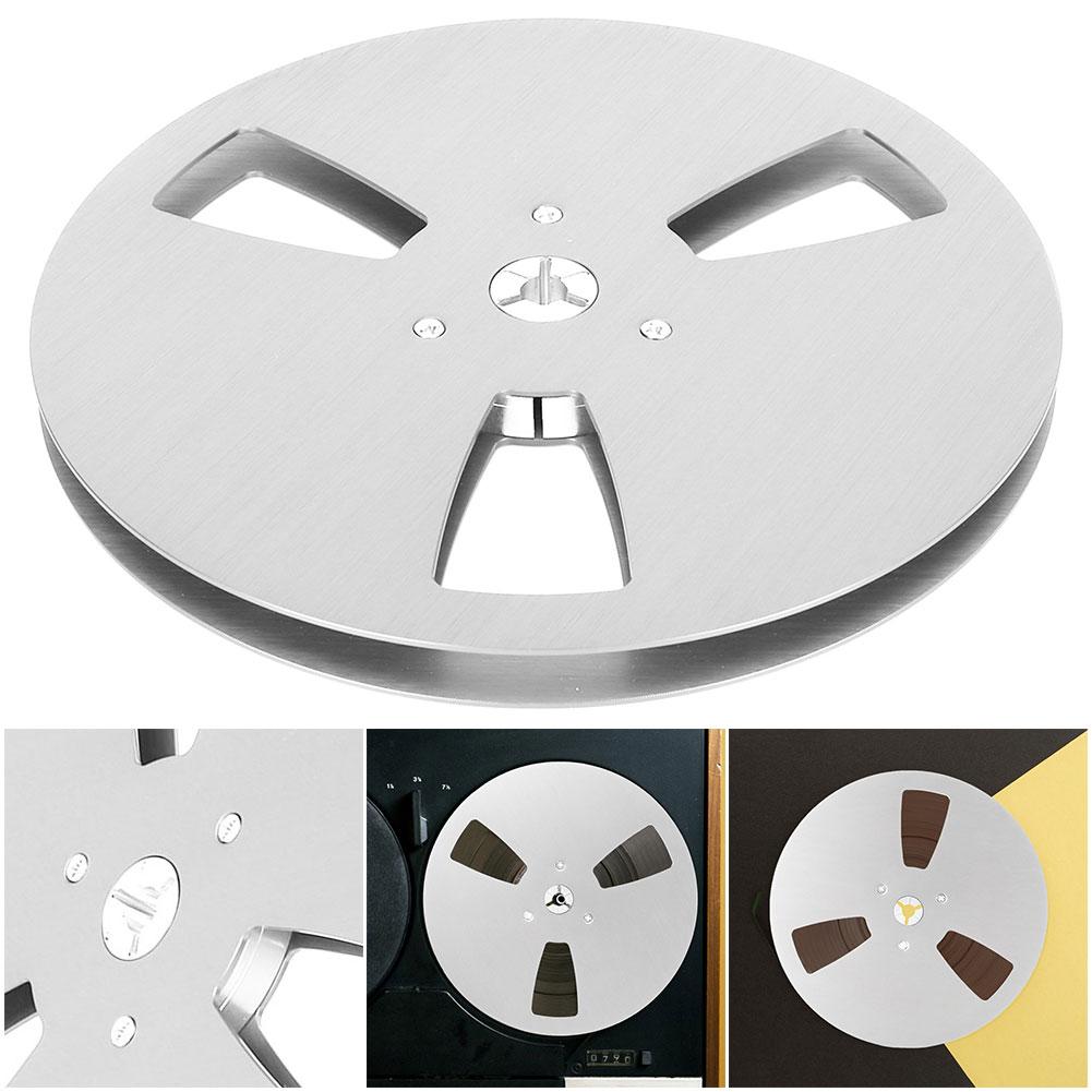 1/4 7 Inch Blank Tape Reel Aluminum Alloy Empty Tape Reel 3 Holes for TEAC Universal for Reel To Reel Tape