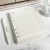 A7 Square Loose Leaf Notebook Refill Spiral Binder Inner Page Grid Blank Line Diary Agenda PlannerSchool Stationery