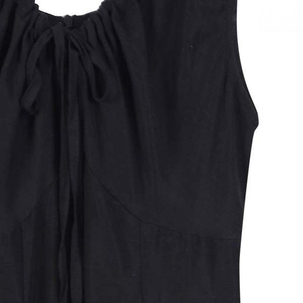 Lap Linen Shirring Ribbon Long Dress As2wo520