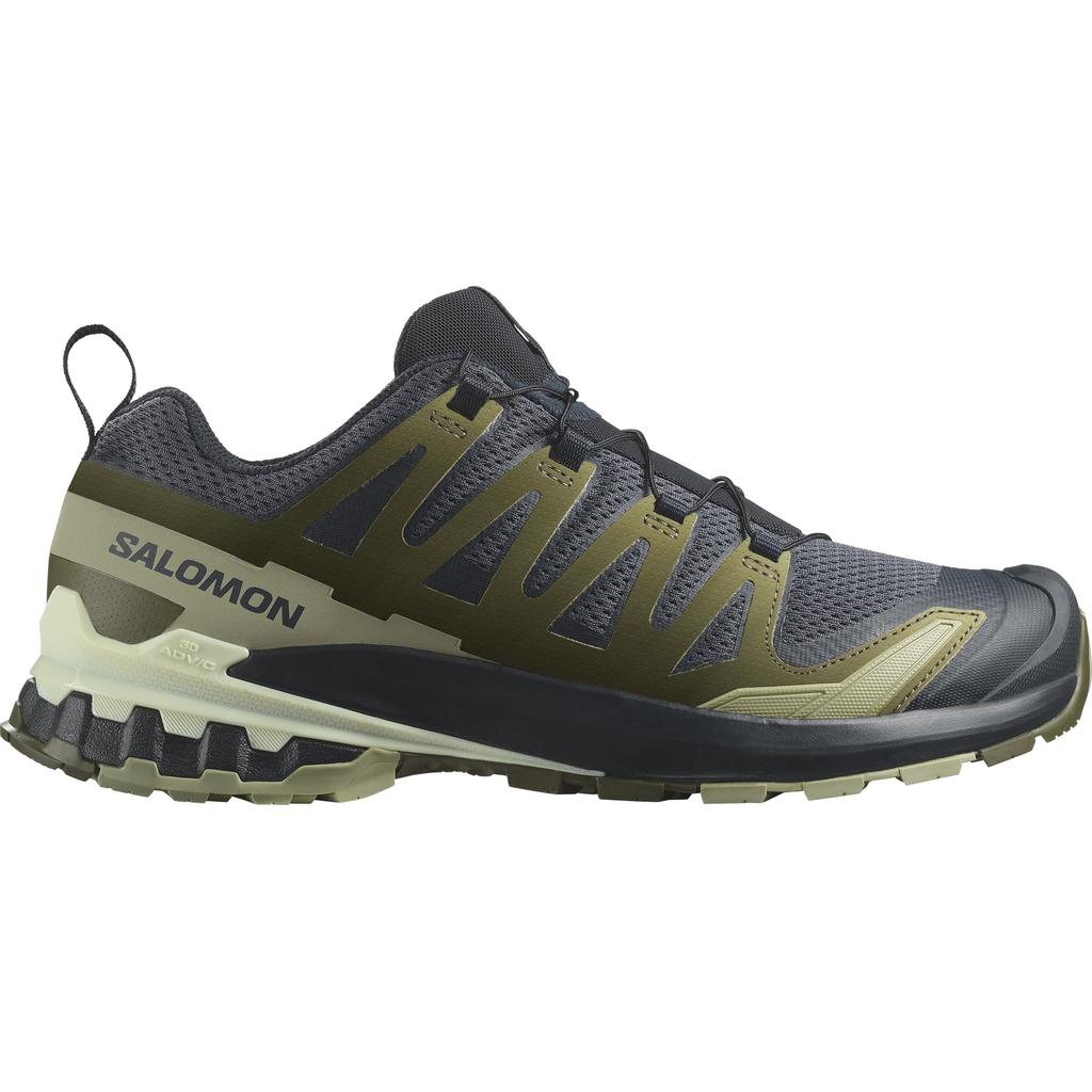 Salomon XA PRO 3D V9 Trekking Schuhe für Herren, Indische Größe, L47467500, Tinte/Olivgrün/Aloe-Waschung, 27,5cm