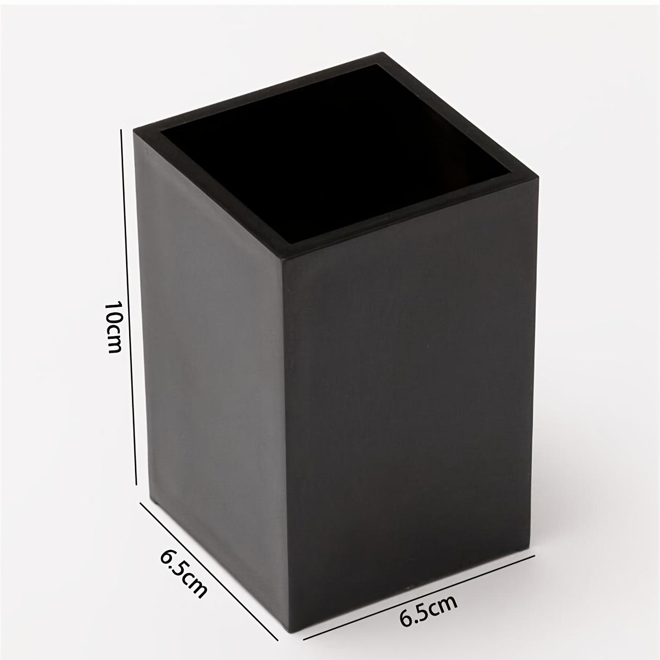 

1 шт. Пластиковый держатель для кистей для макияжа Портативный контейнер для хранения косметики Легкий настольный органайзер для путешествий Идеально подходит для учительского стола полки чёрный