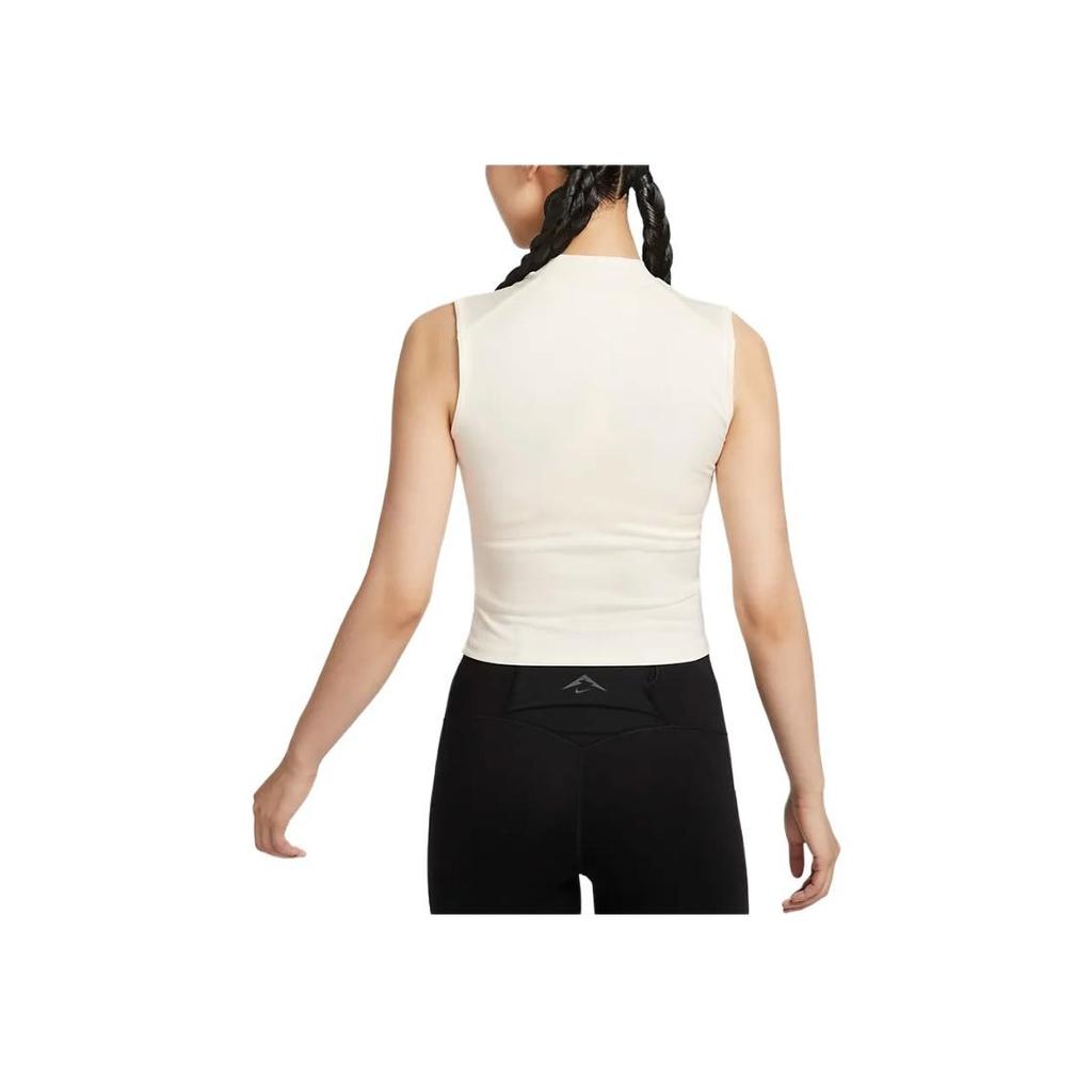 Nike Trail Dri-FIT Simple Letter Breathable Quick-Dry Soft Running Tank Top Women Tops Light-Ivory FV6385-110
