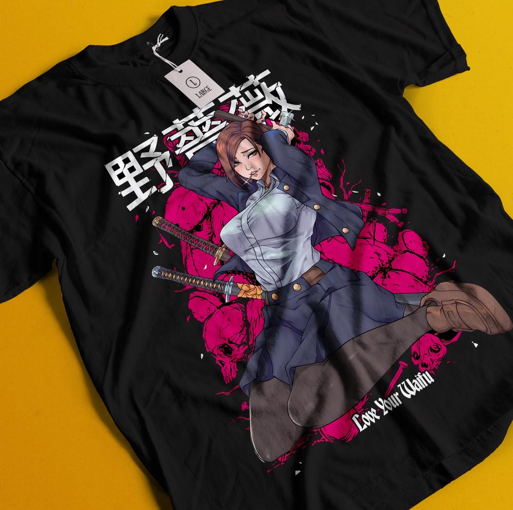 

Nobara Kugisaki T-Shirt Gojo Satoru Sukuna Shirt Jujutsu Kaisen Tshirt Toji Tee 4XL