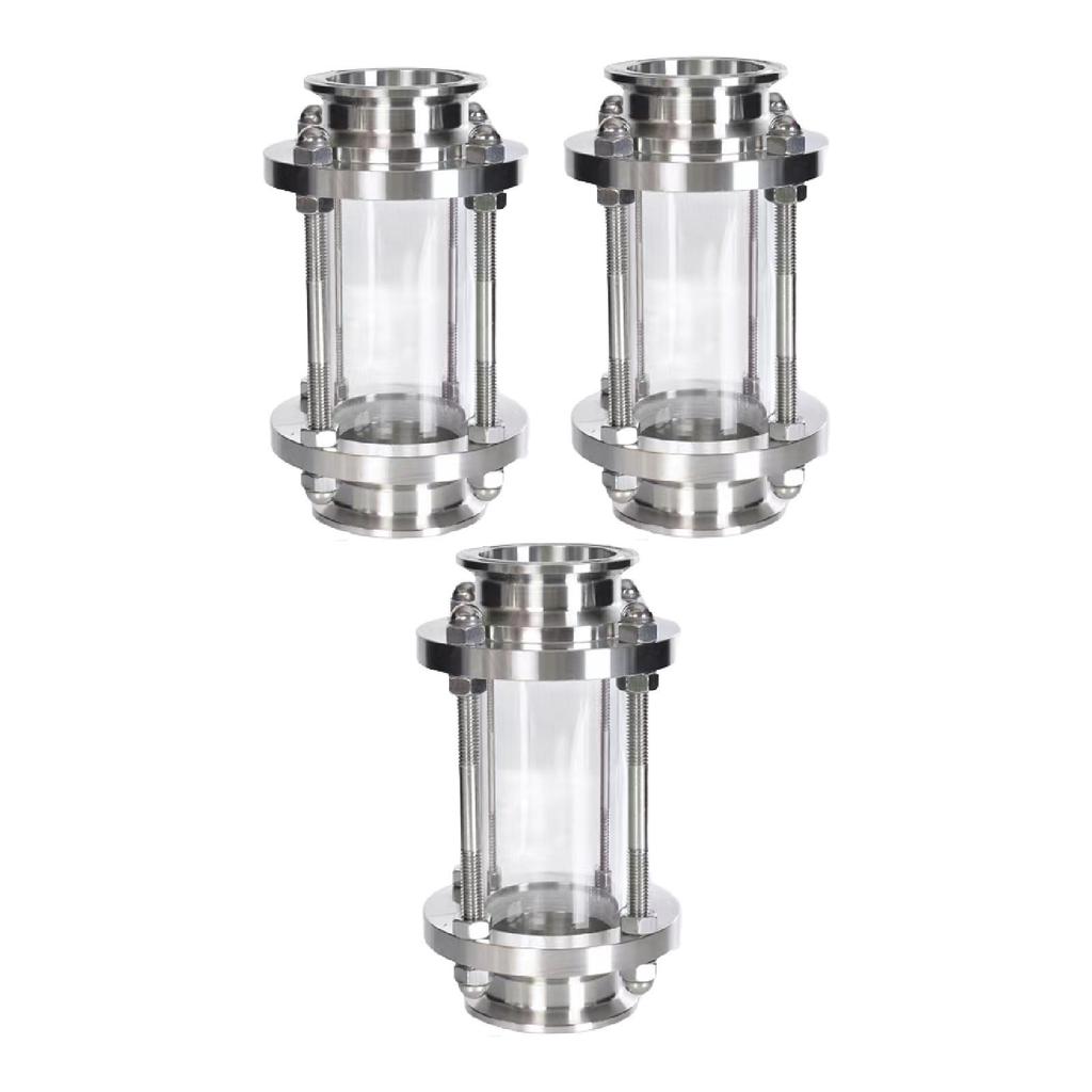 Straight Sight Glass Easy To Install Multifunctional Glass Tube Tri Clamp End Sanitary Fitting Flow Indicator for Food Beverages