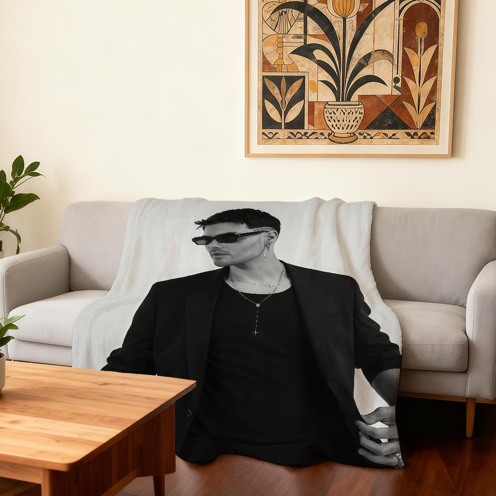 

Singer A-Abraham Mateo Blanket Super Warm Comfortable Plush Throw Blanket Child Home Sofa Bedroom Gift 30x40in