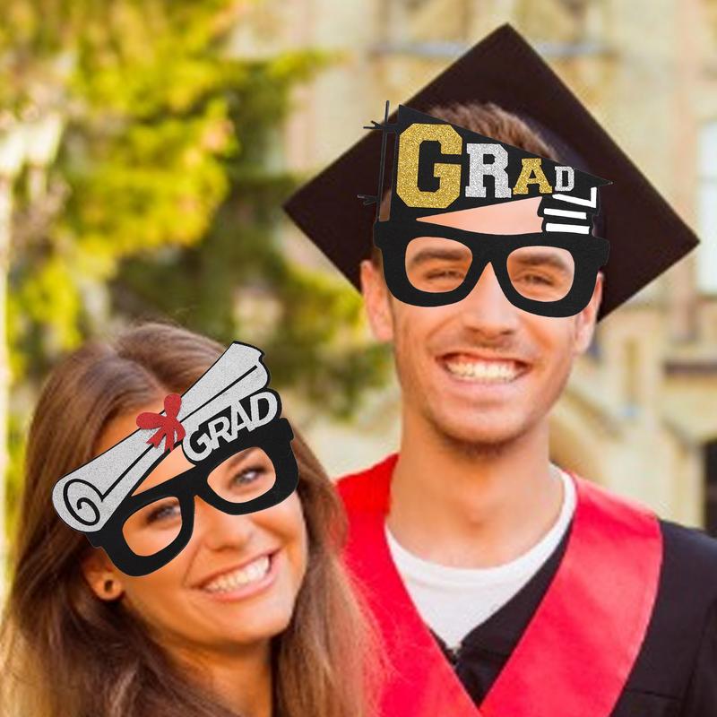 2025 Glasses Class Of 2025 Prom Photo Booth Props Decorative Grad Eyeglasses Booth Party Favors For Photoshoot Kids & Students