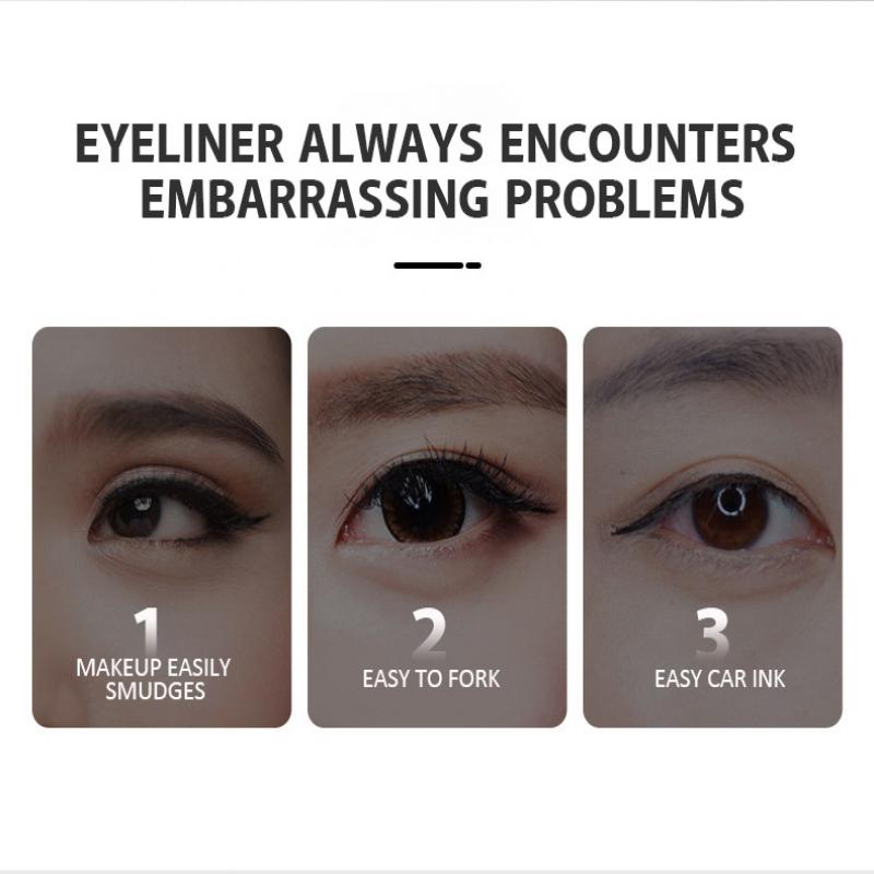 PAGE VINE Liquid Eyeliner Pen Quick Dry Waterproof Long Lasting Smudge Proof Brown Black Felt Tip Eyeliner Smooth Application