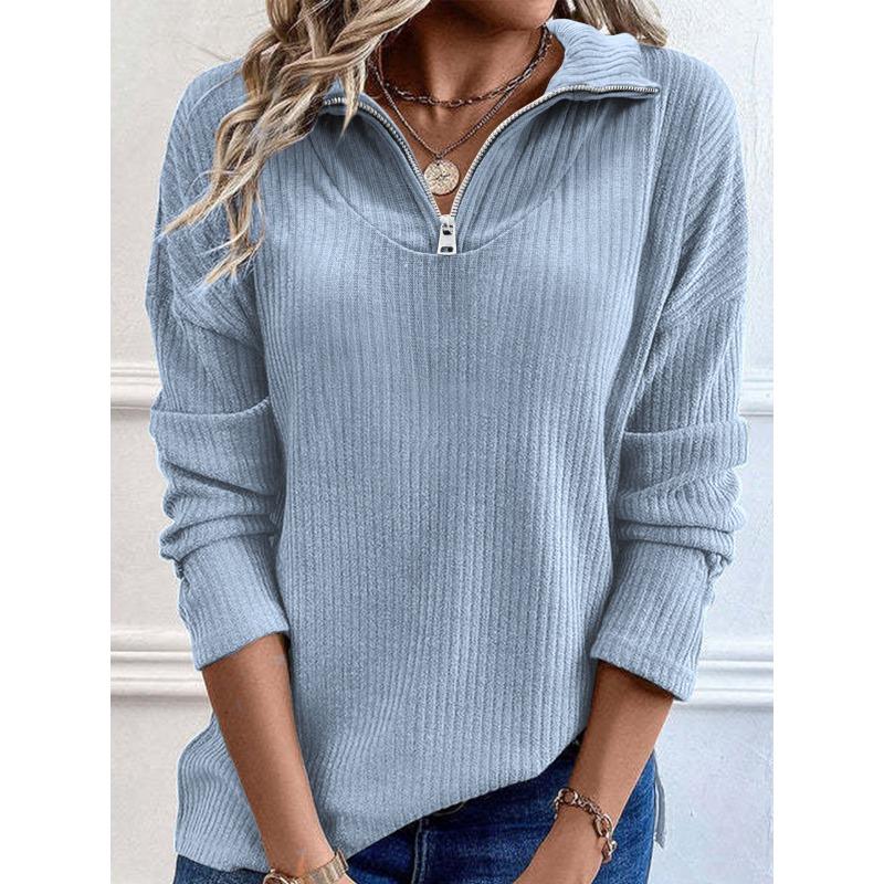 JPNTKYWomen's Fashion Casual Solid Color Print Long Sleeve Blouses & Shirts
