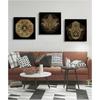 Gold and Black Mandala Lotus Art Canvas Painting on The Wall Posters Prints Religion Wall Art Pictures for Living Room Decor
