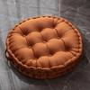 60x60cm Nordic Plain Velvet Tatami Round Cushion Pillow Thickened Winter Sofa Back Cushion Floor Meditation Cushion Futon Round