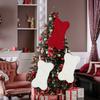 Christmas Tree Pendant Large Bone Shaped Knitted Sock for Festives Home Decoration Personalized Hanging Ornament