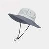 Portable Summer Alpine Hat Windproof Rope Women Hiking Cap Foldable Bucket Cap  Camping