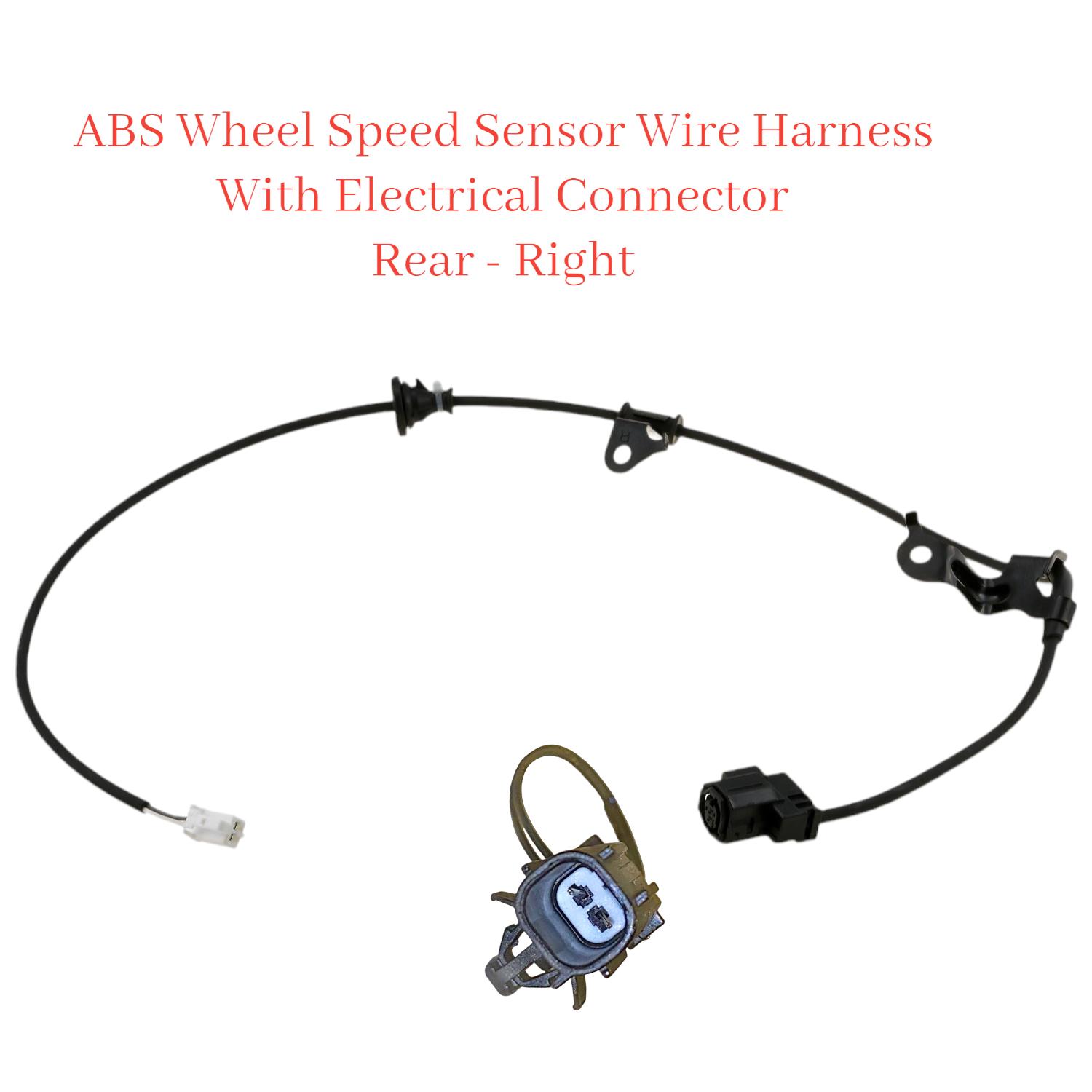 ABS Wheel Speed Sensor Wire Harness & Connector Rear Right For  XD Yaris