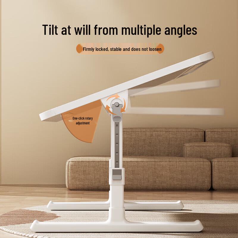 BIAZE Foldable Adjustable Laptop Bed Desk with Drawer