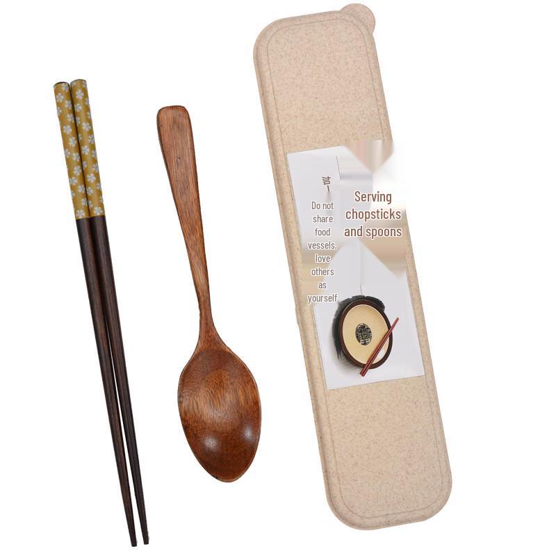 DREAM Portable Wooden Chopsticks & Spoon Set
