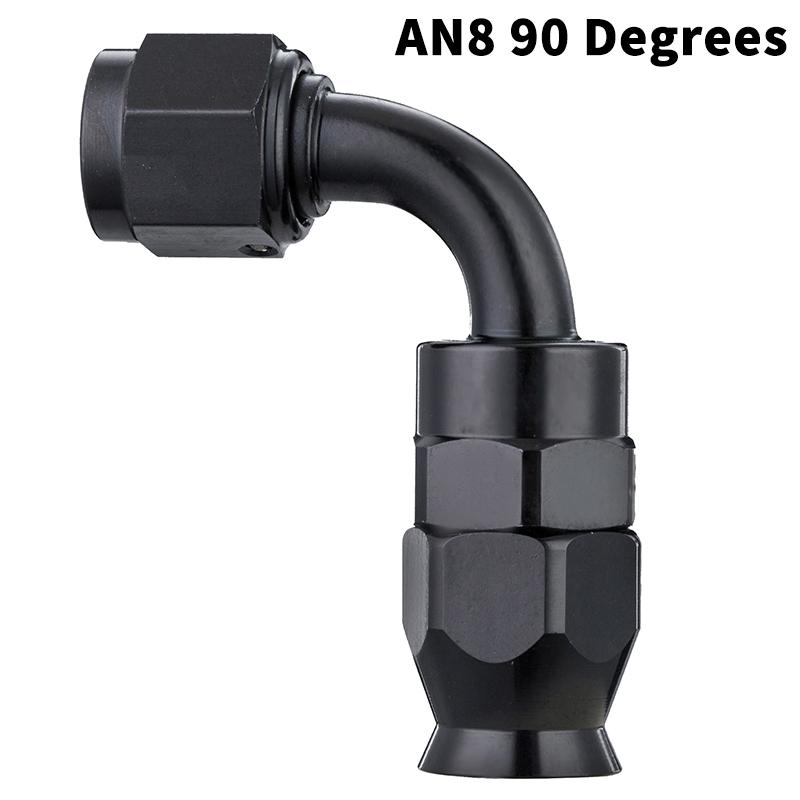 0-180 Degree An4 An6 An8 An10 Car Hose End Fitting Hose Adapter For Swivel Oil Fuel Line Aluminium Alloy