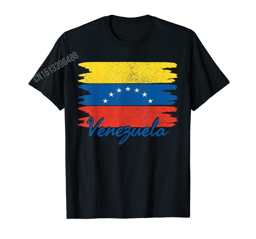 ZX More Design Venezuelan Map And Flag Distressed Venezuela  TShirt For Men Women T Shirt Tops Cotton Tees