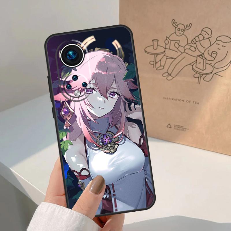 Yae Miko Genshin Impact For Honor Magic 8 7 6 5 Pro Case For Honor X9d X9c X9b X9a X8c X8b Win 200 400 50 70 90 Lite