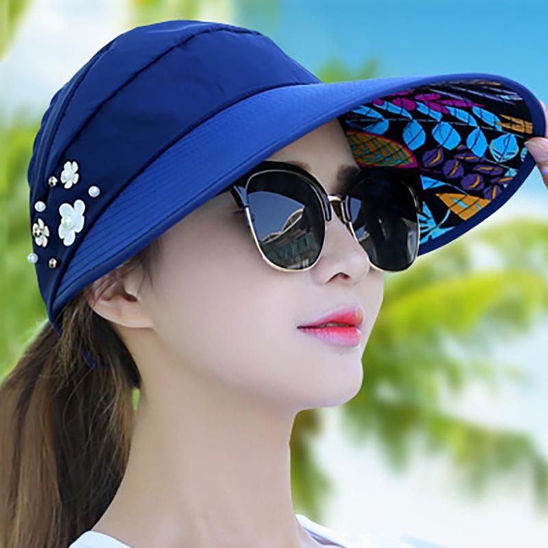 Golf-Sonnenkappe, Sommerhut für draußen, Freizeithut für Damen, LSF 50+, UV-Schutz, breite Krempe, Strand-Sonnenblende, verstellbarer Hut, lässige Baseballkappe