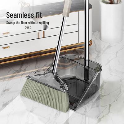 JINGRUIXIANG Transparenter Besen und Kehrschaufel Set