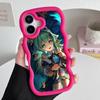 HSR Huohuo Golvende Rand TPU Mobiele Telefoonhoesje voor iPhone 17 16 15 14 13 12 11 Air Pro Max Plus Kleurrijke Hoes