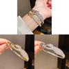 Hunter Cheetah 18k Gold Plated Zircon Bracelet With Vintage Luxury Style For Women
