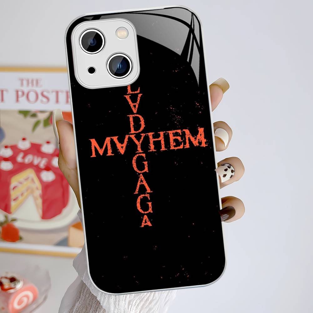 Lady Gaga Ablums For IPhone 14 13 12 Mini 11 Pro XS Max X XR 14 Plus Tempered Glass Cover