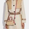 New COACH Rowan Artificial Leather Handbags Shoulder Bag Crossbody Bag Mini Women's Brown & Red C9947-IMP4J