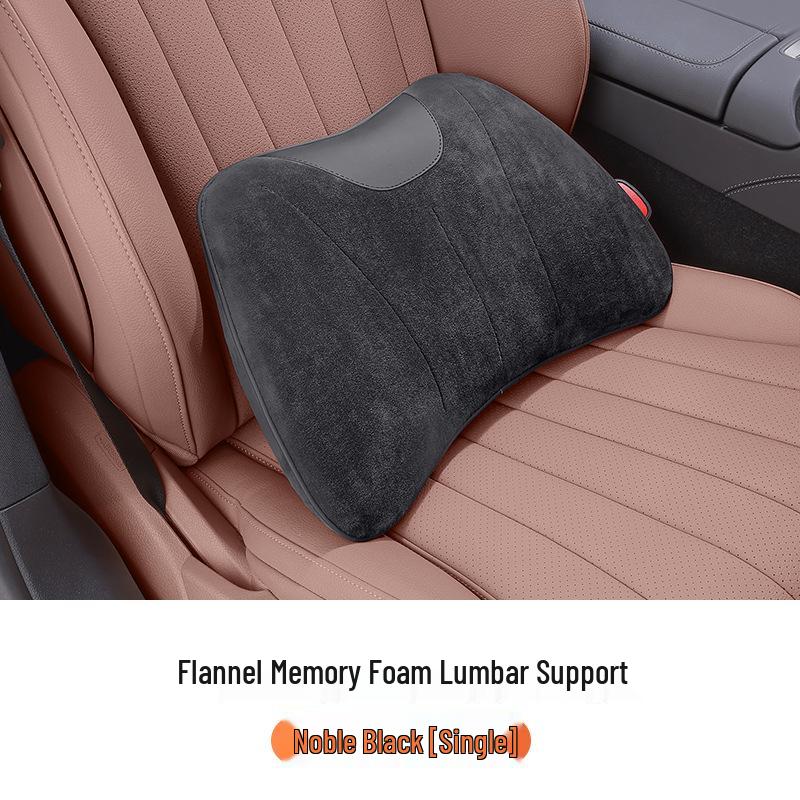 Car Seat Neck and Lumbar Support Pillow – Universal Flannel Cushion for All Seasons