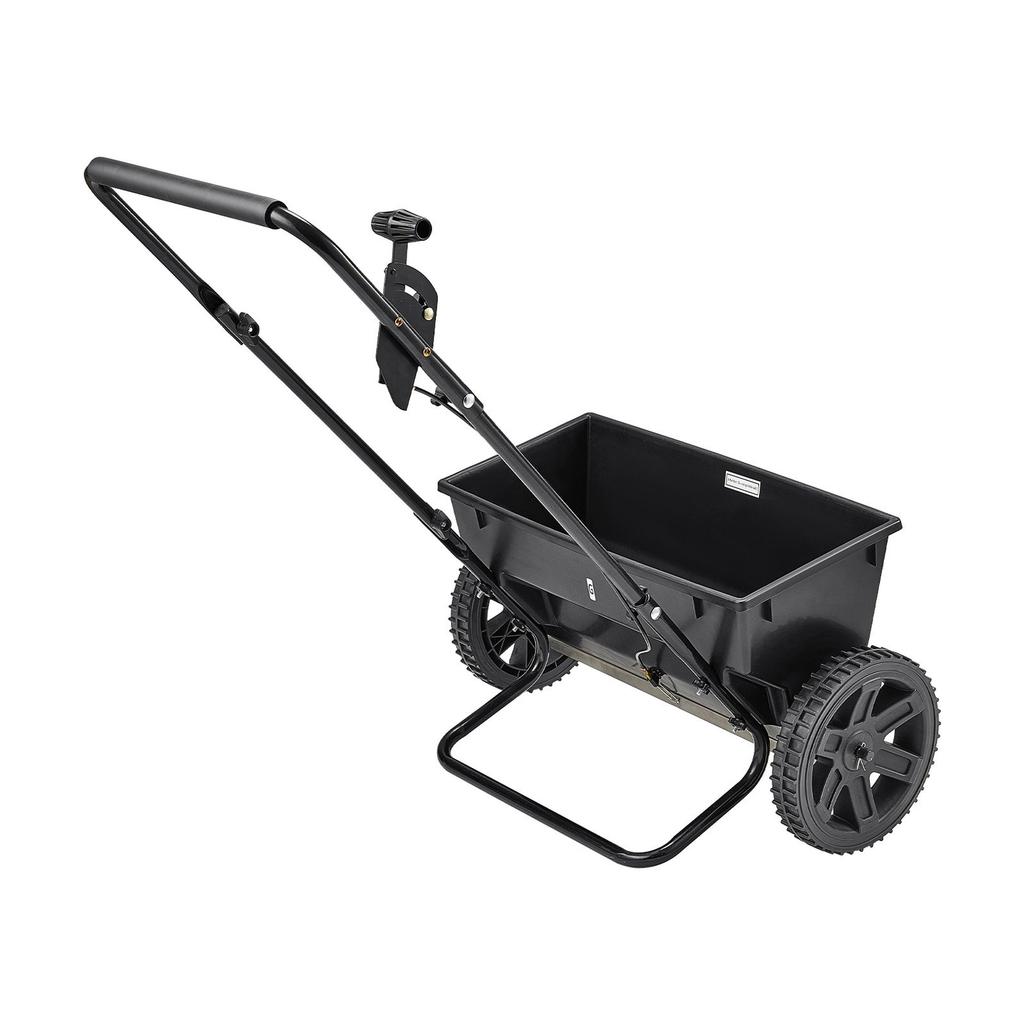 Walk-Behind Push Spreader, 50LBS Capacity, Drop Spreader with Hopper Grate, 18 in Spreading Width & 30 Settings, 10 in All Terrain Tires, Garden &