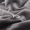 Dainty Black Onyx 925 Solid Sterling Silver Ring , Handmade Balancing Gemstone Jewelry Ring For Memorial Day