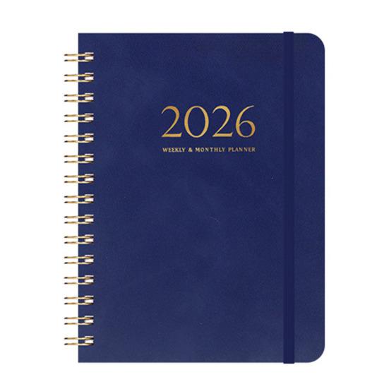 2026 Weekly Monthly Planner Portable A5 Size Agenda Notepad Stylish Design Schedule Book School Supplies