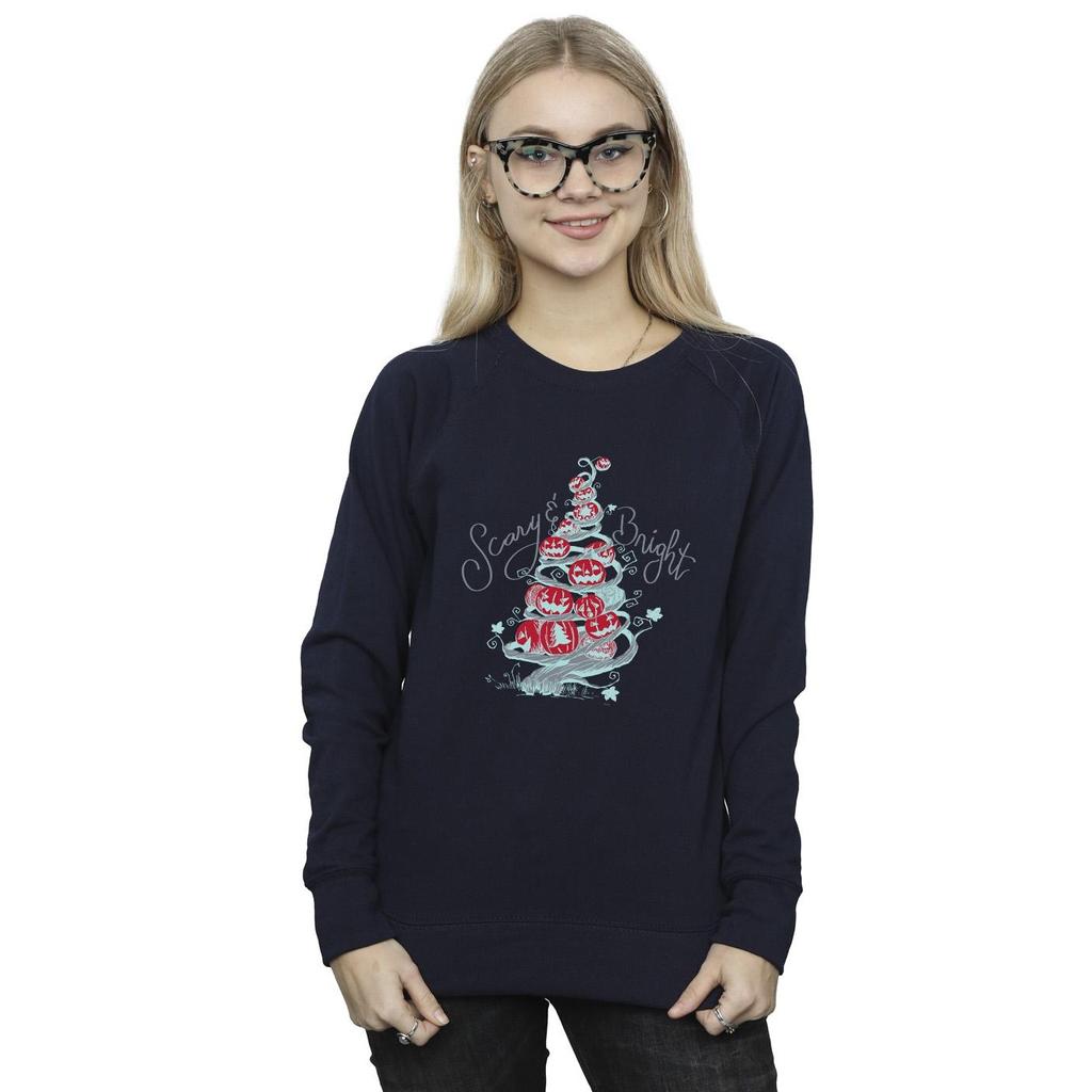 Disney Womens/Ladies The Nightmare Before Christmas Scary & Bright Sweatshirt