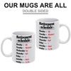 1pc 11oz Ceramic Coffee Mug with Double-Sided Print, Funny Lightweight Cup for Office, Home, Friends, Hot Drinks, Durable Gift for Men Women