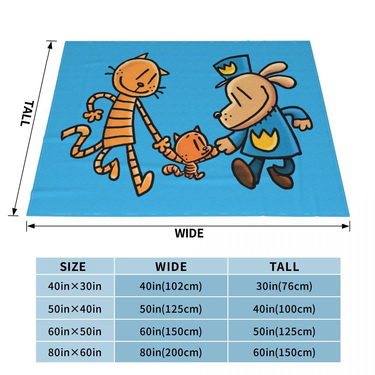

Dog Man Dogman Movie Comic Fleece Blanket Cartoon Animals Funny Throw Blankets for Home 200x150cm Plush Thin Quilt 200x150cm 80x60in