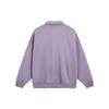Li-Ning Striped Polo Collar Sweatshirt Unisex Tops Smoky-Grey Purple AWDT159-2