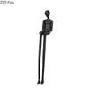 Kreativ Svart Karakter Metallstatue Skrivebordsdekorasjon Pynt Håndverk Moderne Hjemmeinnredning Abstrakt Figur Kunstverk Skulptur