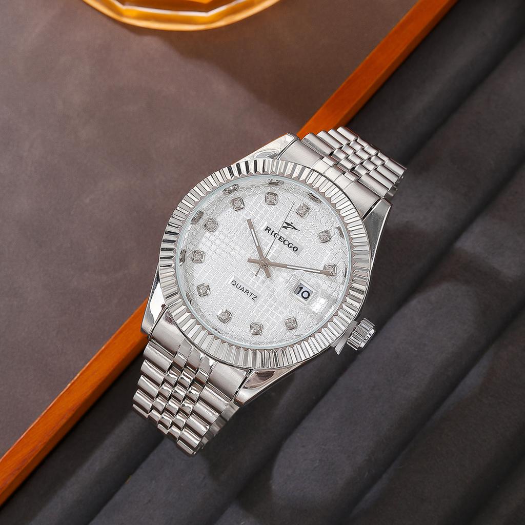 Classic Men's Quartz Watch High Quality Luxury Round Business Student Sport Wristwatch Relogio Stainless Steel Date Clock