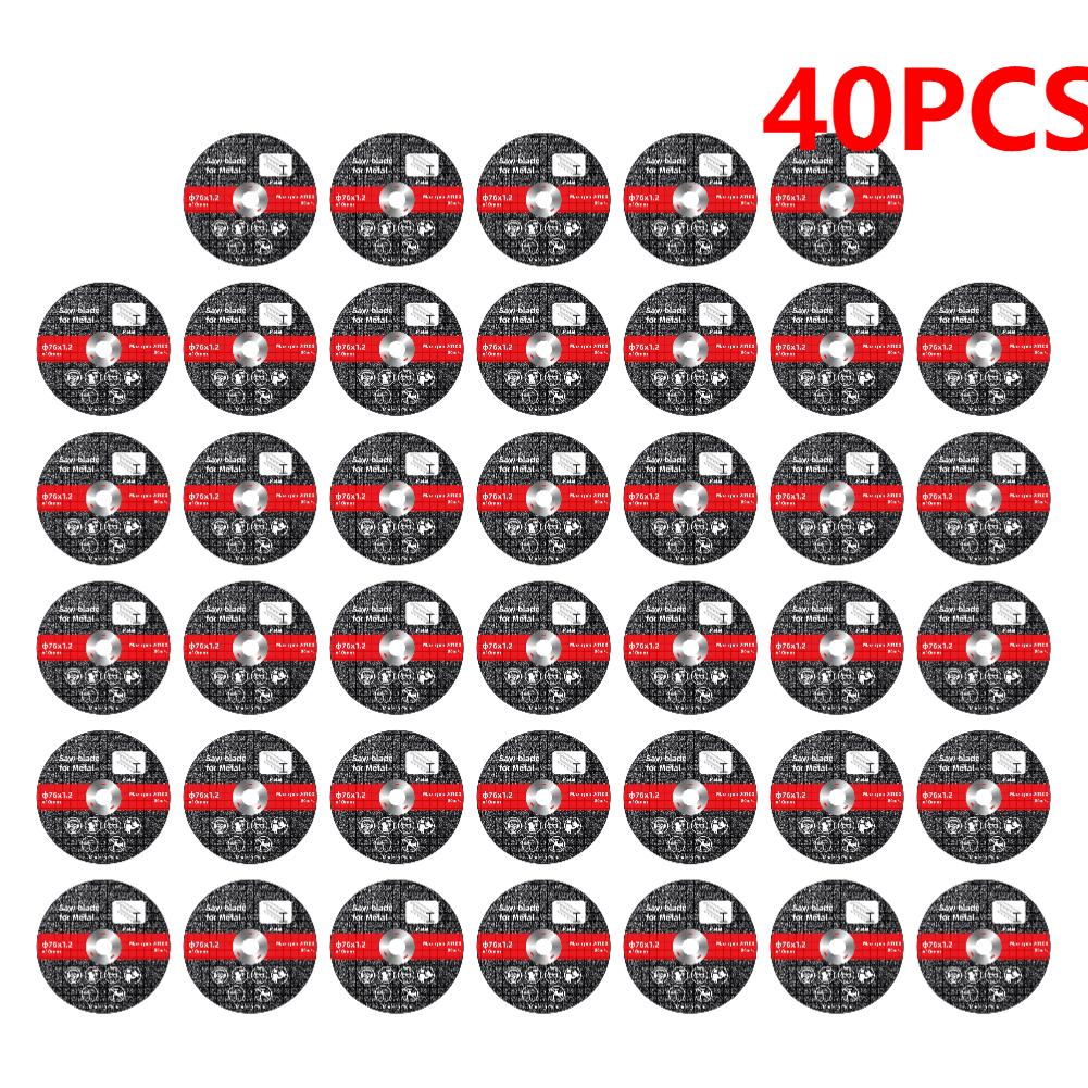 50-5PCS 76x1.2mm Metal Cutting Discs High Hardness Electric Cutting Disc Sanding Cutting Discs Blades Angle Grinder Accessories