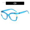 Fashion Women Anti Blue Light Glasses For Men Vintage Pearl Purple Cat Eye Frame Clear Lens Brand Colorful Female Eyeglasses