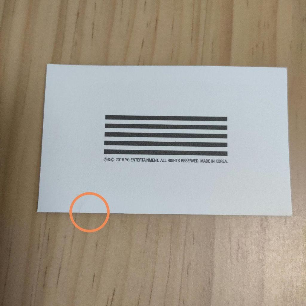 [USED] BIGBANG MADE SERIES E Korean CD Black Trading Card Seungri